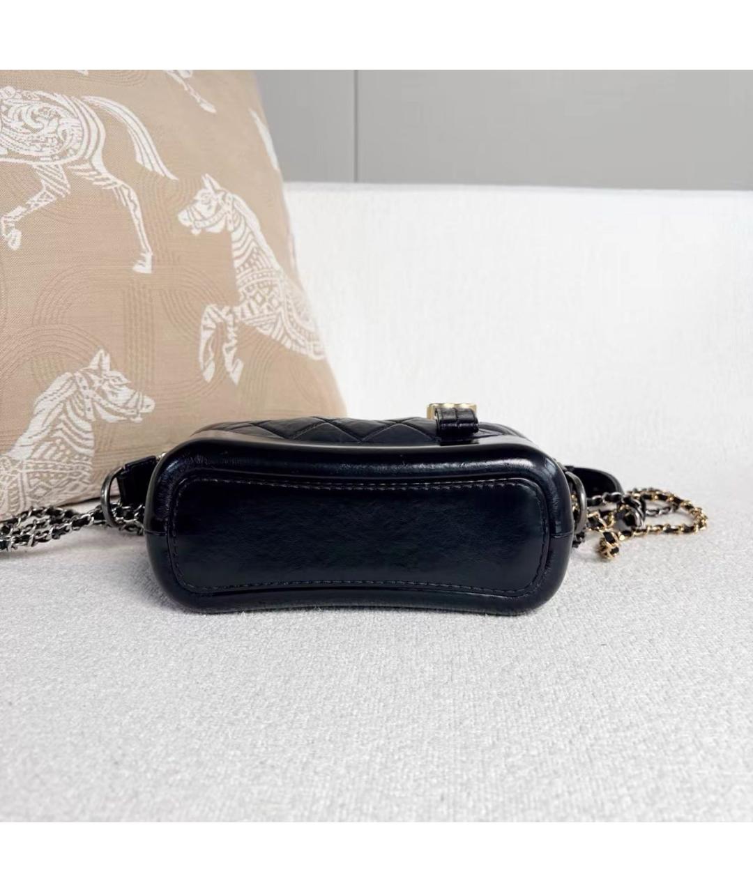 CHANEL Черная кожаная сумка через плечо, фото 5