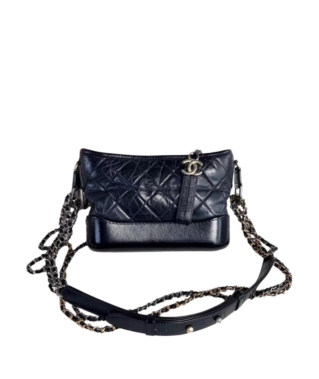 CHANEL Черная кожаная сумка через плечо, фото 1