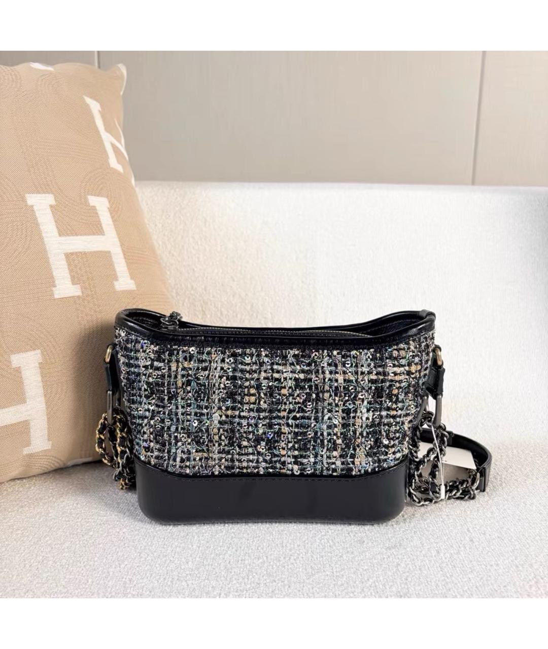 CHANEL Черная кожаная сумка через плечо, фото 2