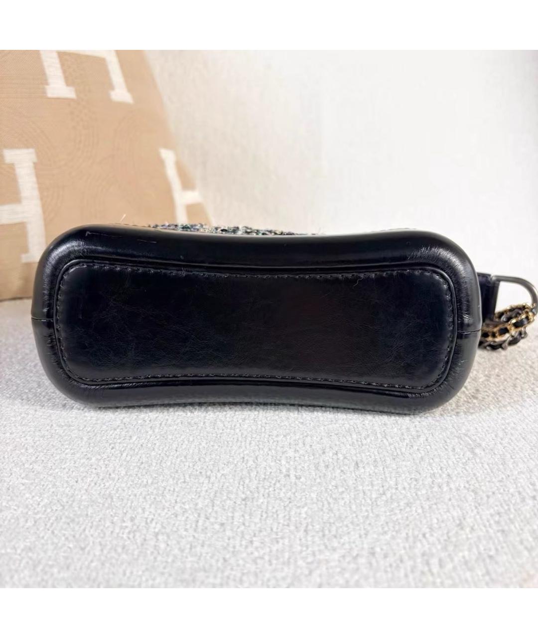 CHANEL Черная кожаная сумка через плечо, фото 5