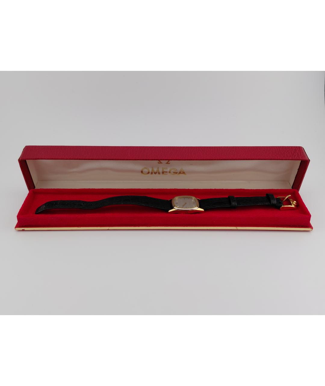 OMEGA Золотые позолоченные часы, фото 9