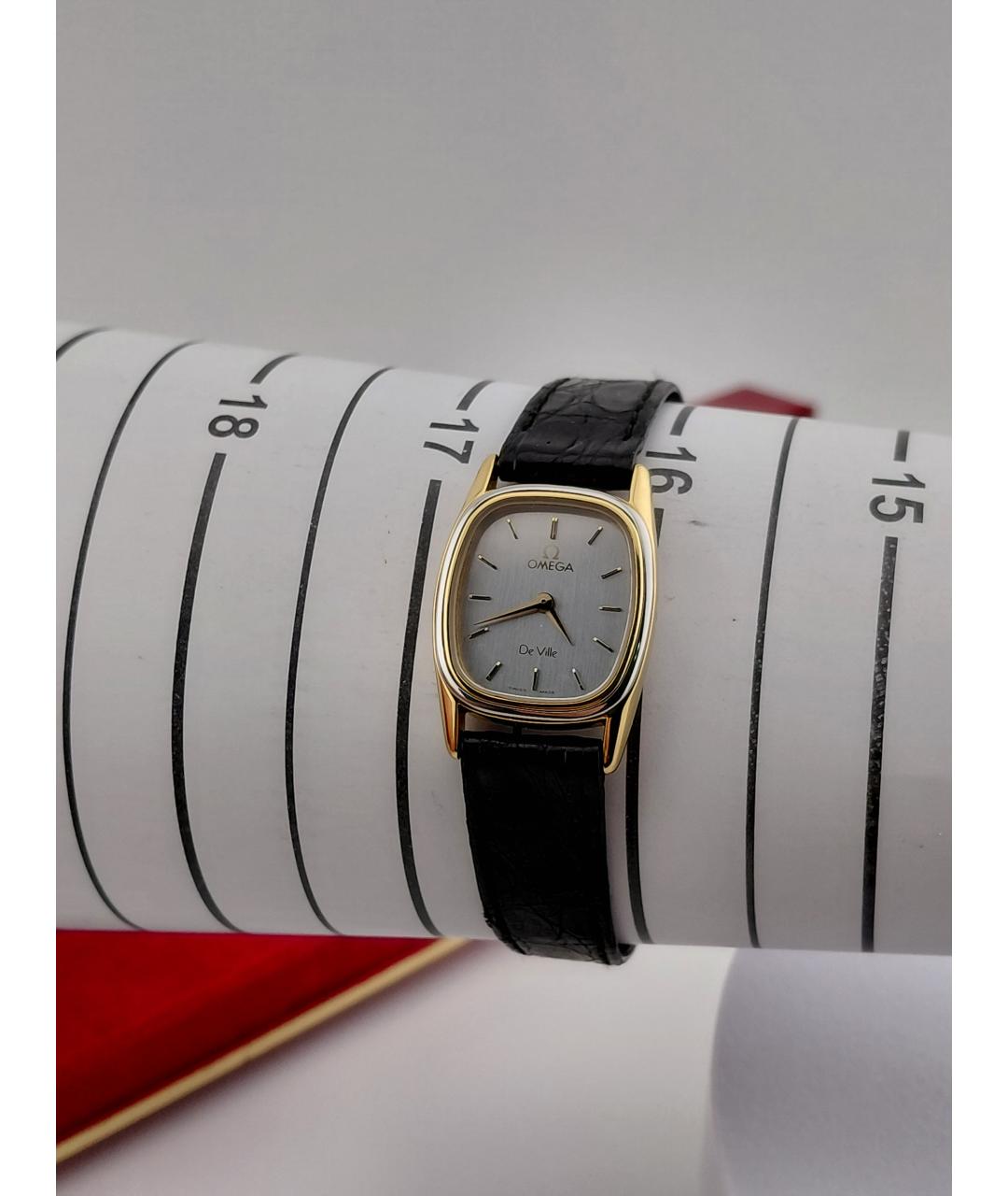 OMEGA Золотые позолоченные часы, фото 5