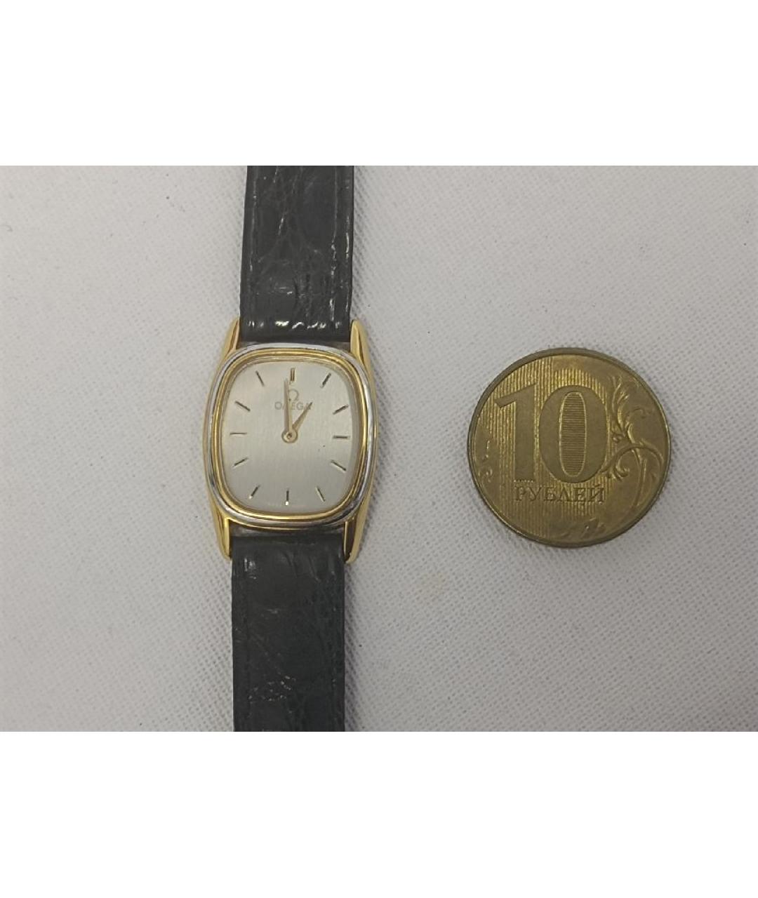 OMEGA Золотые позолоченные часы, фото 6