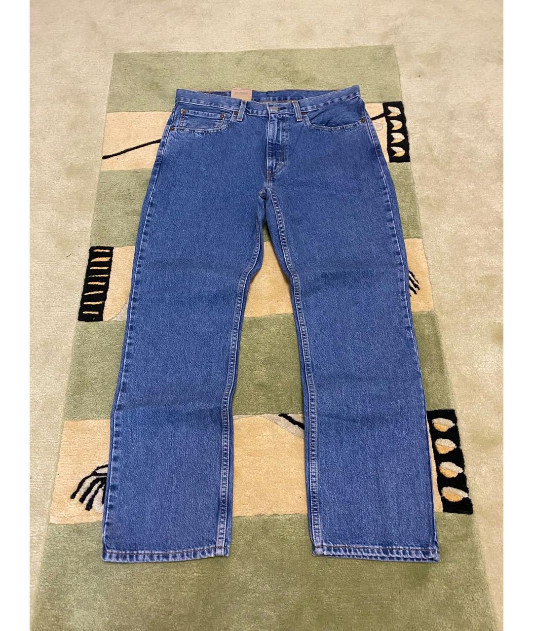 LEVI'S Синие хлопковые прямые джинсы, фото 8