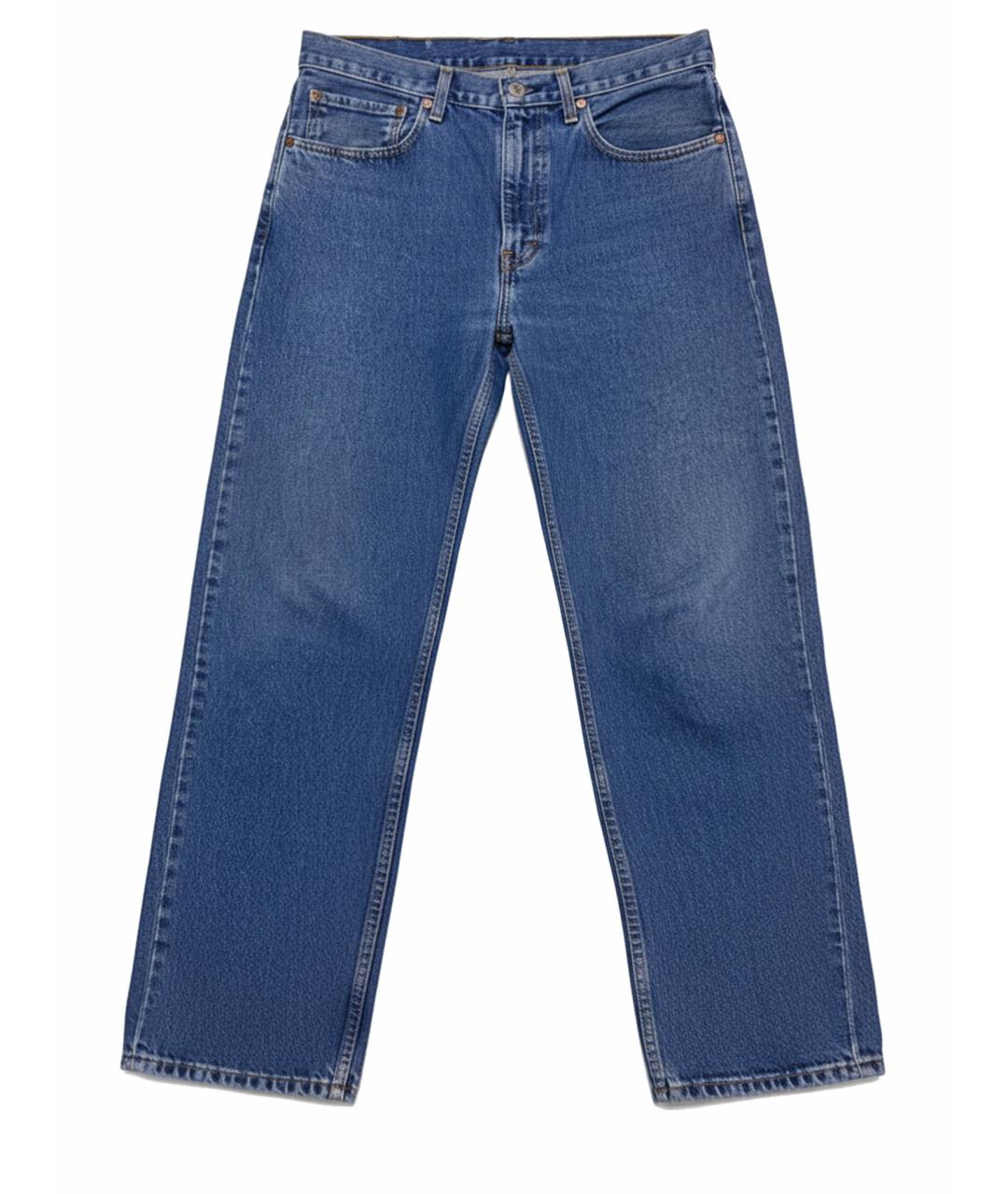 LEVI'S Синие хлопковые прямые джинсы, фото 1