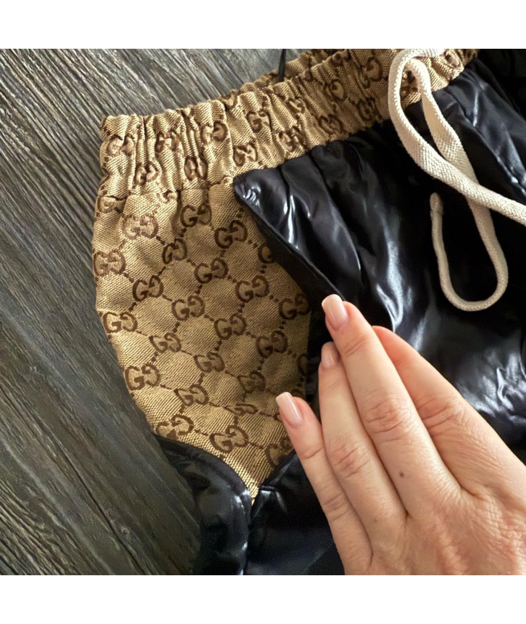 GUCCI Черные хлопковые шорты, фото 7