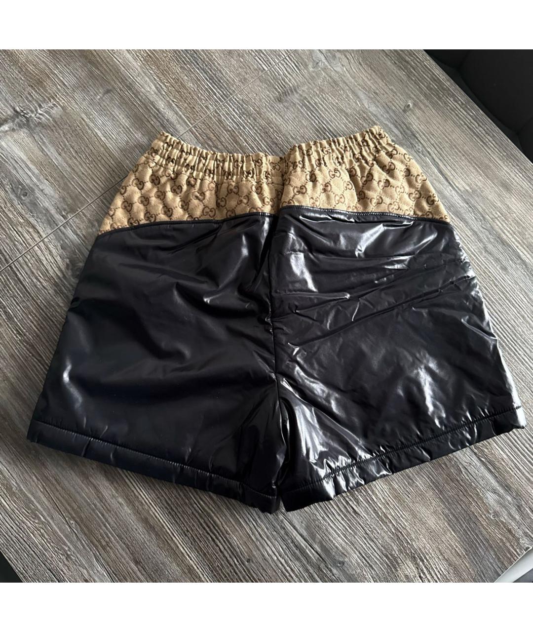 GUCCI Черные хлопковые шорты, фото 2