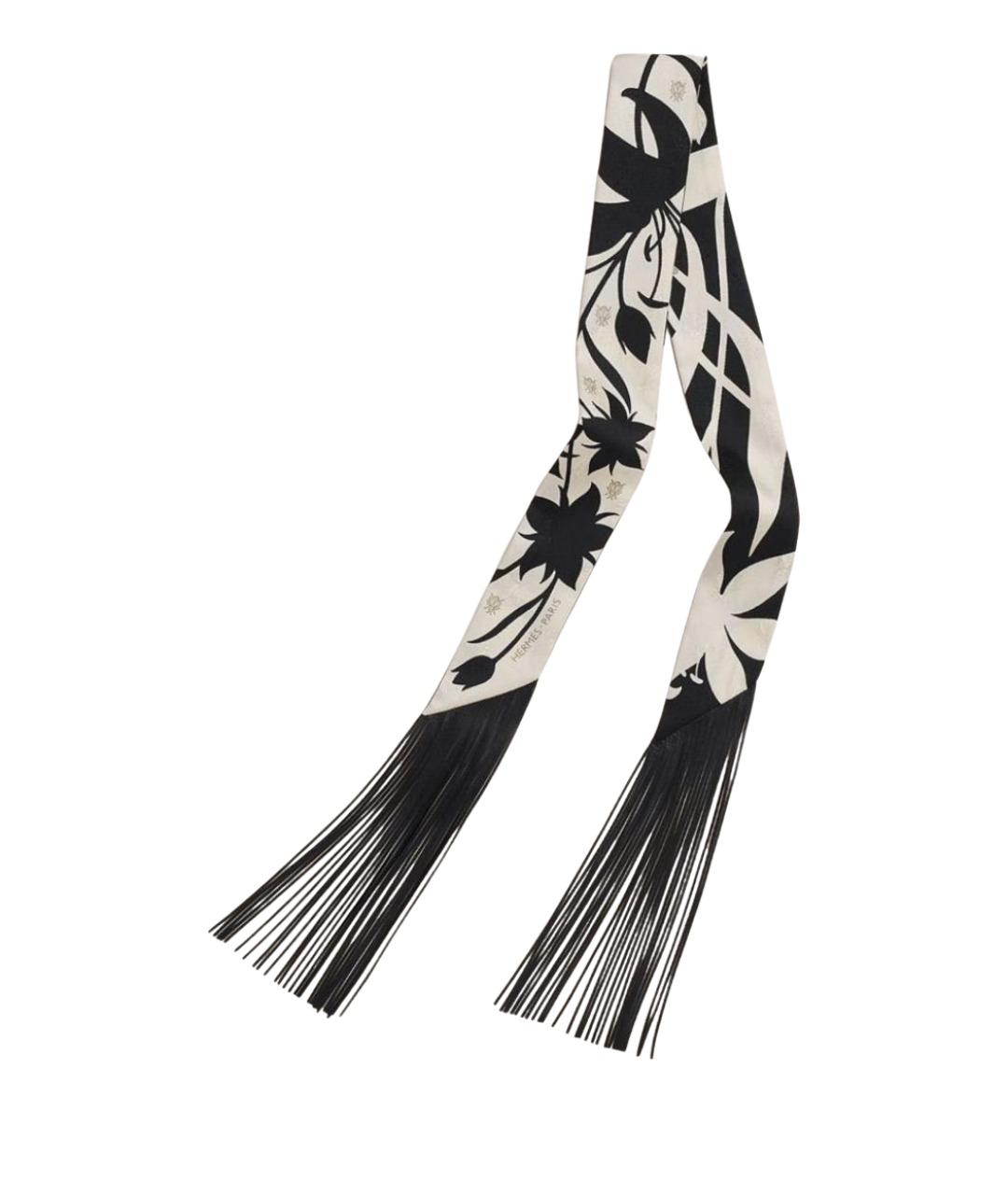 HERMES Черный платок, фото 1