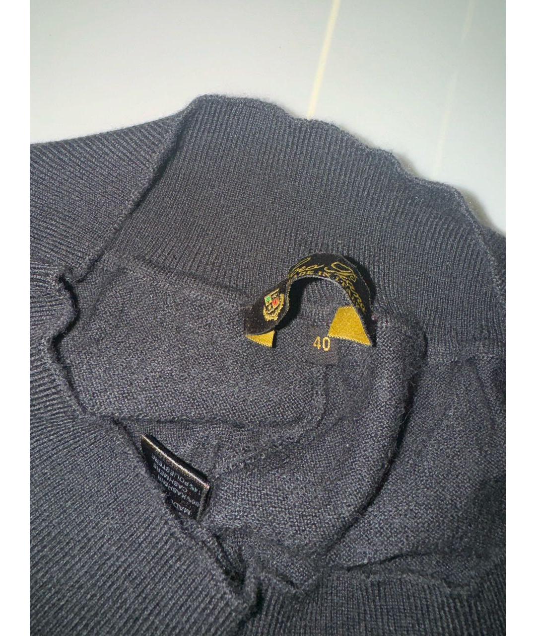 LORO PIANA Антрацитовые кашемировые леггинсы и велосипедки, фото 3