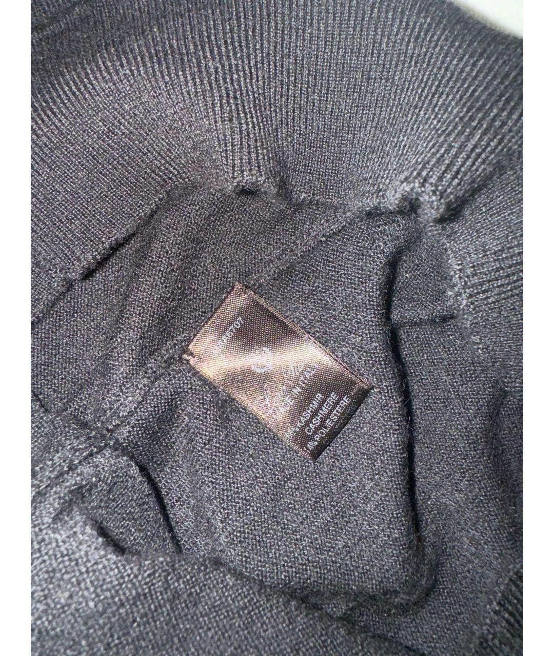 LORO PIANA Антрацитовые кашемировые леггинсы и велосипедки, фото 4