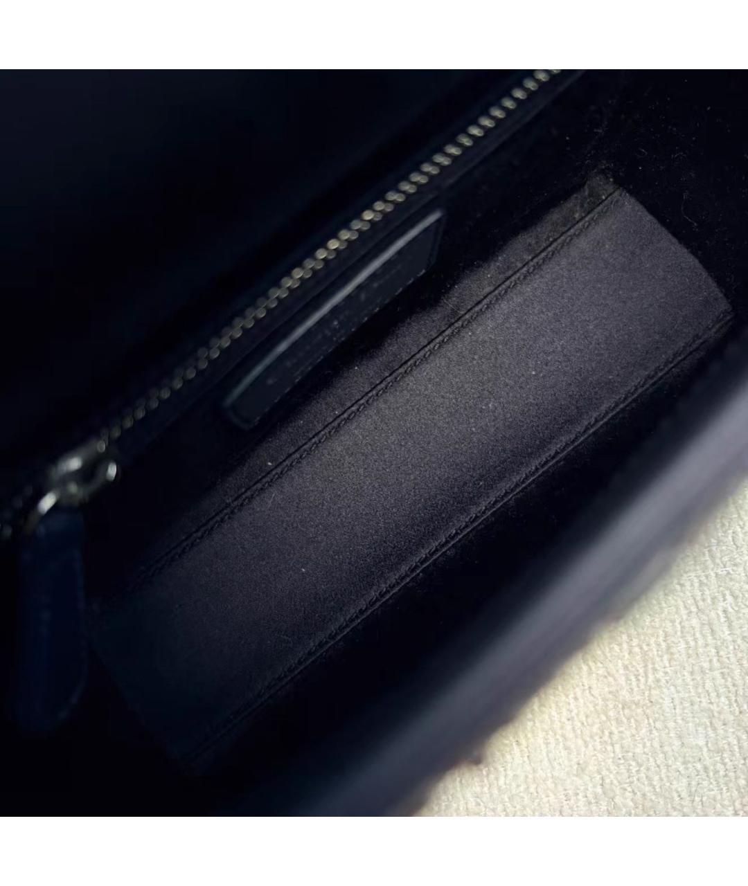 CHRISTIAN DIOR Черная тканевая сумка с короткими ручками, фото 7