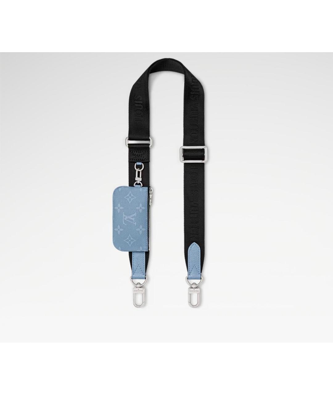 LOUIS VUITTON Голубая кожаная сумка на плечо, фото 4