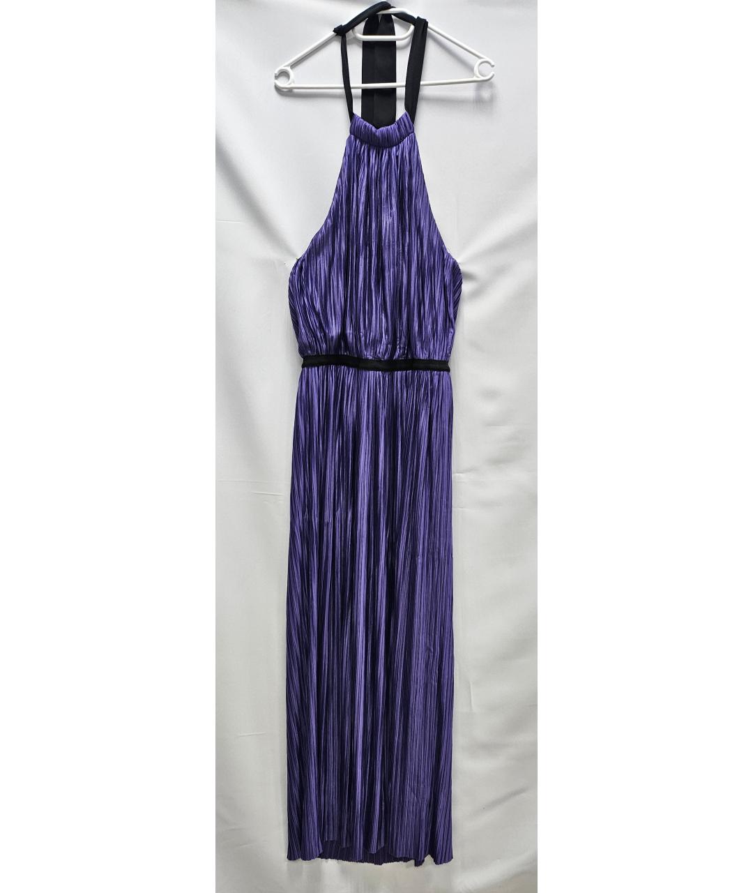 LOVE MOSCHINO Фиолетовое ацетатное вечернее платье, фото 4