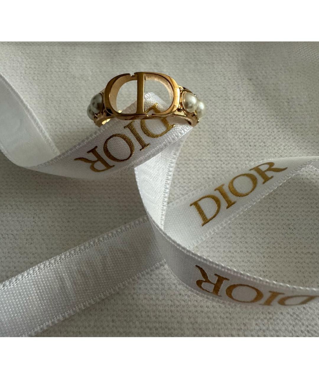 CHRISTIAN DIOR Золотое металлическое кольцо, фото 2