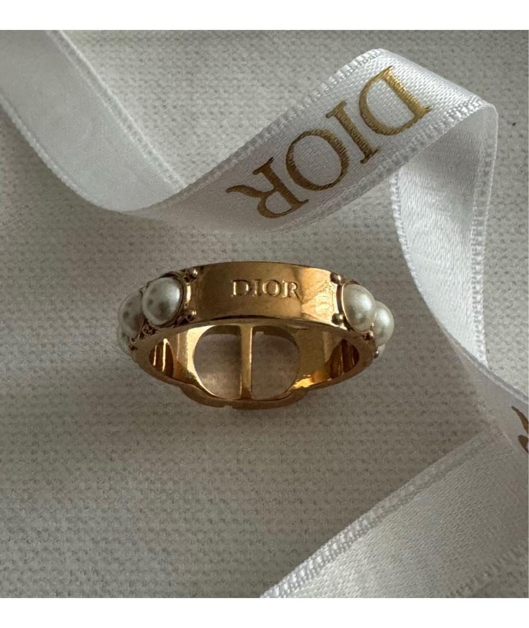 CHRISTIAN DIOR Золотое металлическое кольцо, фото 4