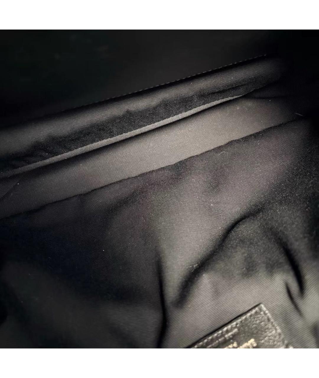 SAINT LAURENT Черная кожаная сумка через плечо, фото 7