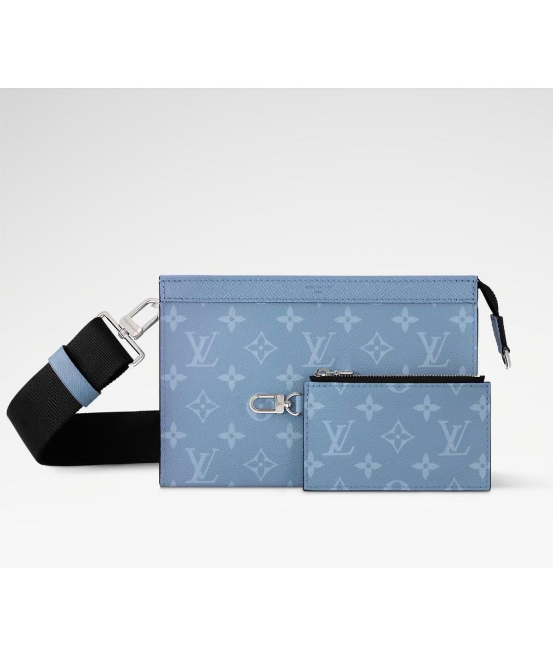 LOUIS VUITTON Голубая сумка на плечо, фото 5