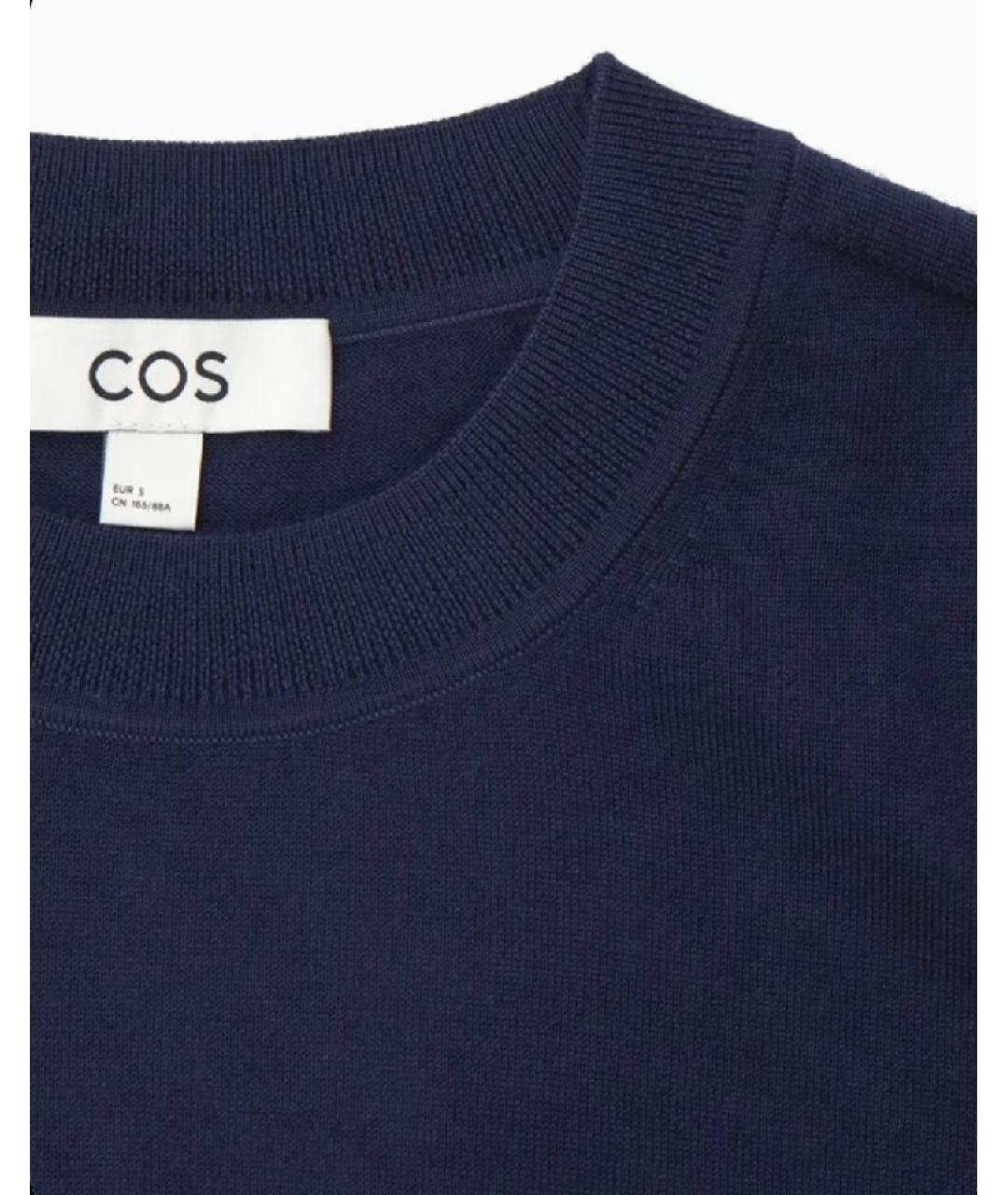 COS Темно-синий шерстяной джемпер / свитер, фото 2