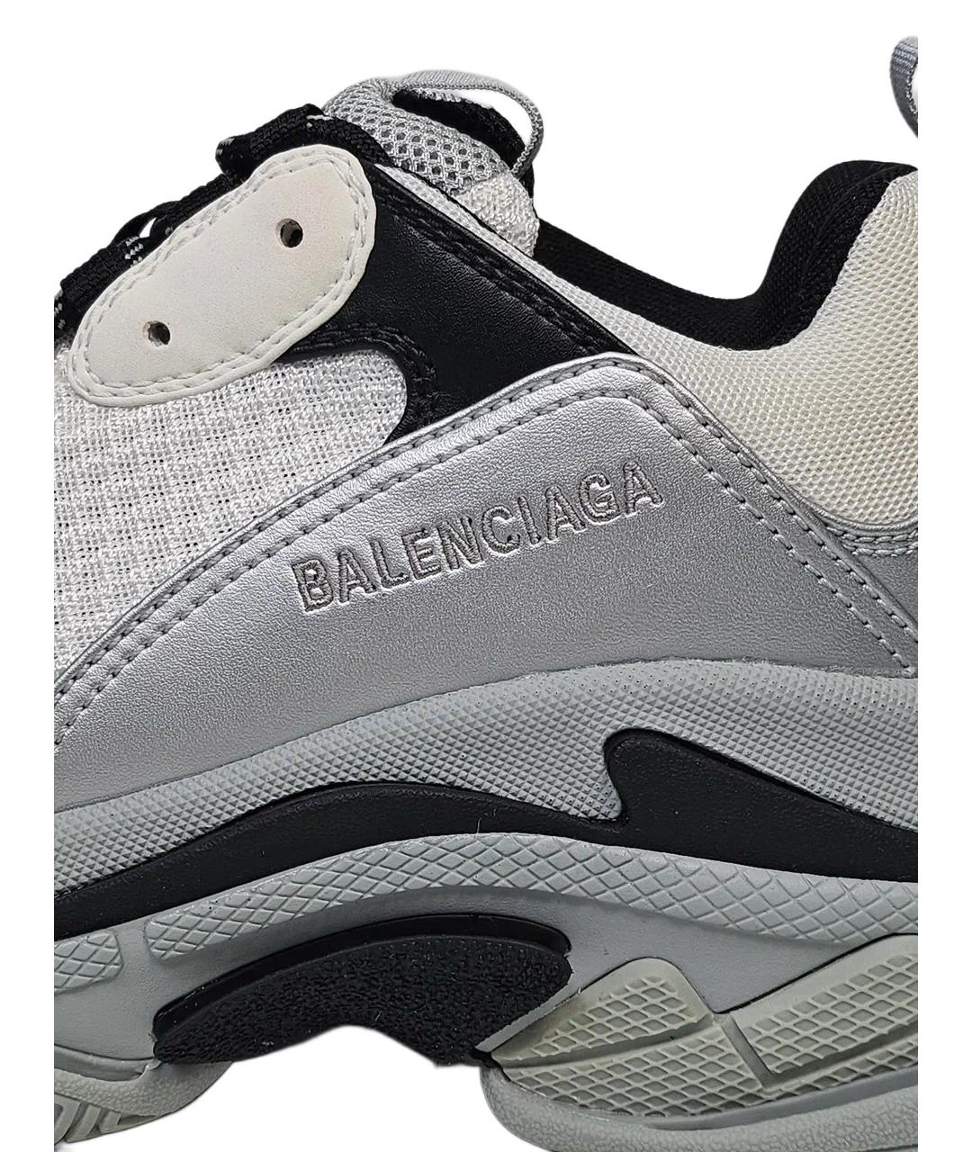 BALENCIAGA Бежевые текстильные кроссовки, фото 7