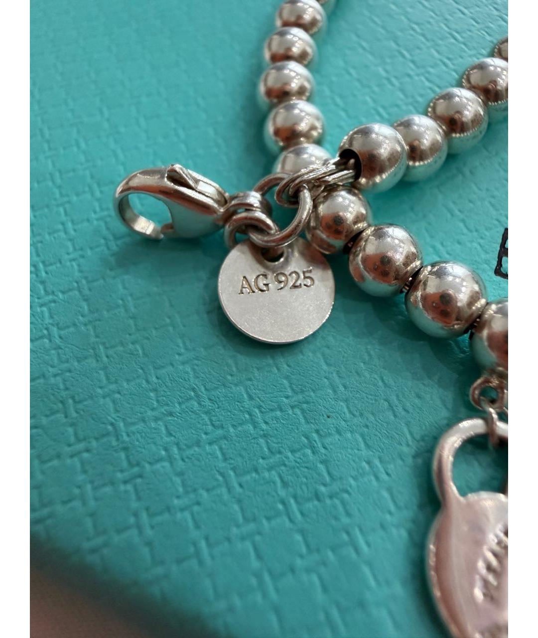TIFFANY&CO Серебрянный серебряный браслет, фото 4