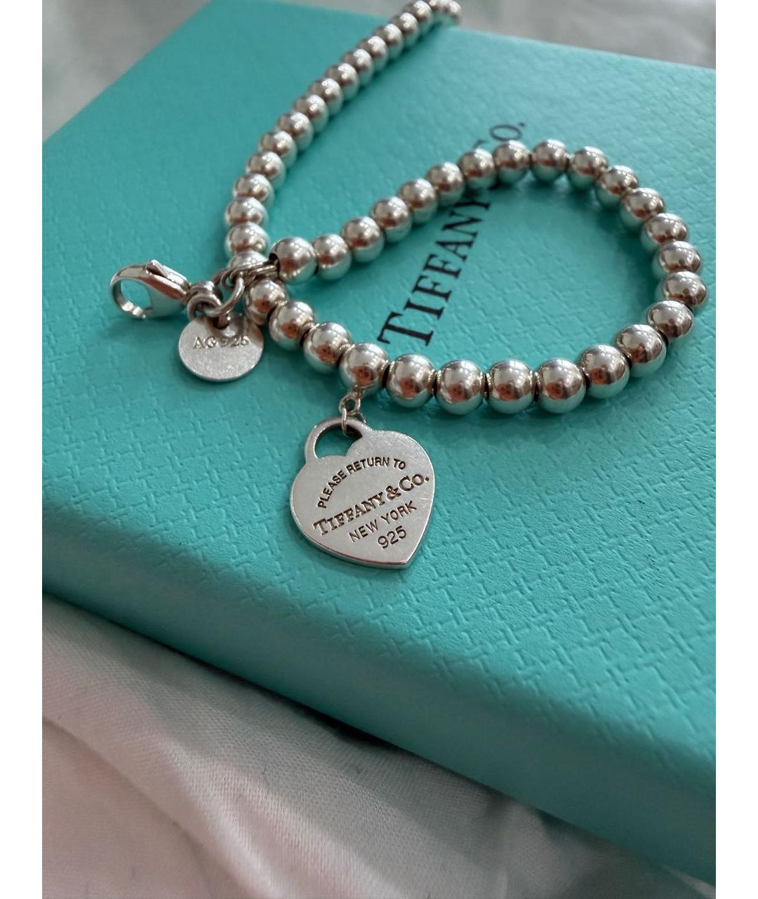 TIFFANY&CO Серебрянный серебряный браслет, фото 3