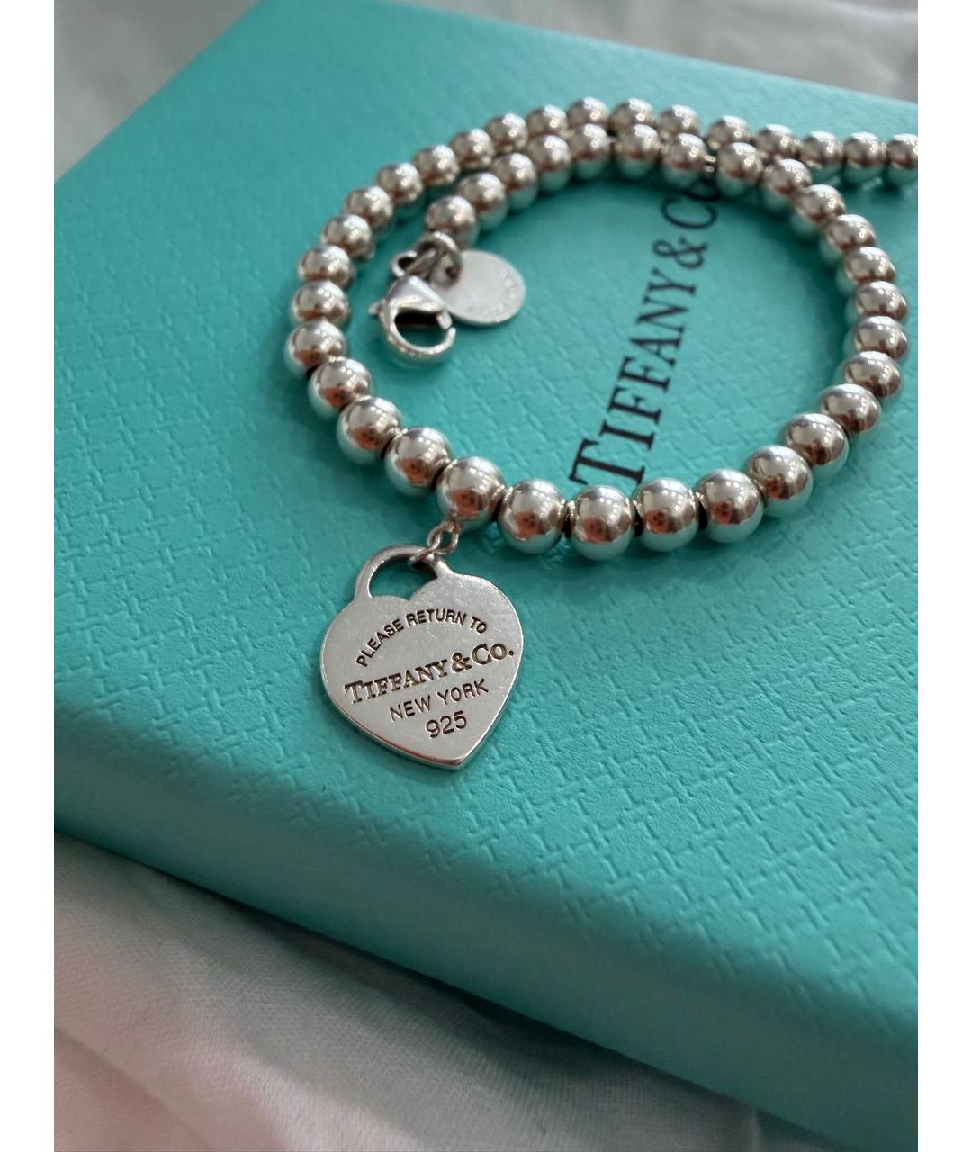 TIFFANY&CO Серебрянный серебряный браслет, фото 5