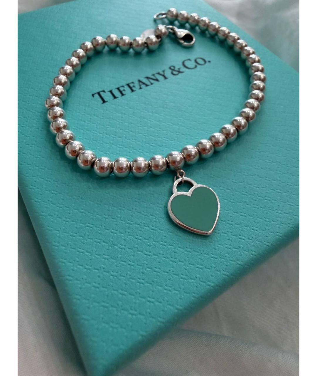 TIFFANY&CO Серебрянный серебряный браслет, фото 7