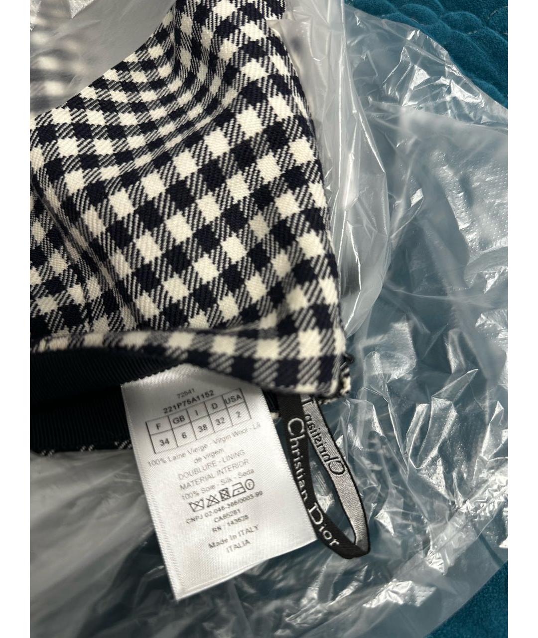 CHRISTIAN DIOR Мульти шерстяная юбка-шорты, фото 6