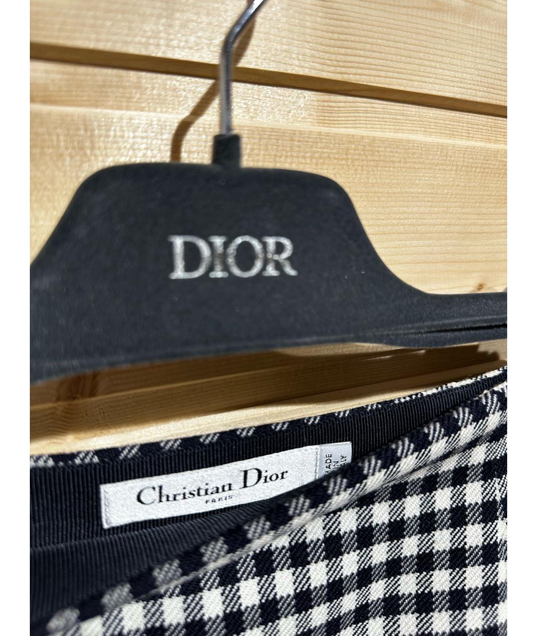 CHRISTIAN DIOR Мульти шерстяная юбка-шорты, фото 4