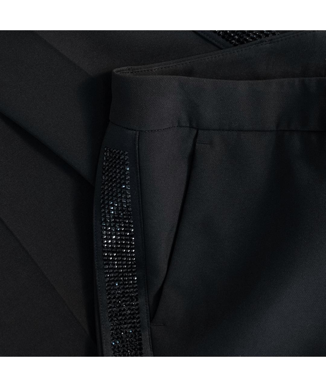 PHILIPP PLEIN Черные полиэстеровые брюки узкие, фото 5