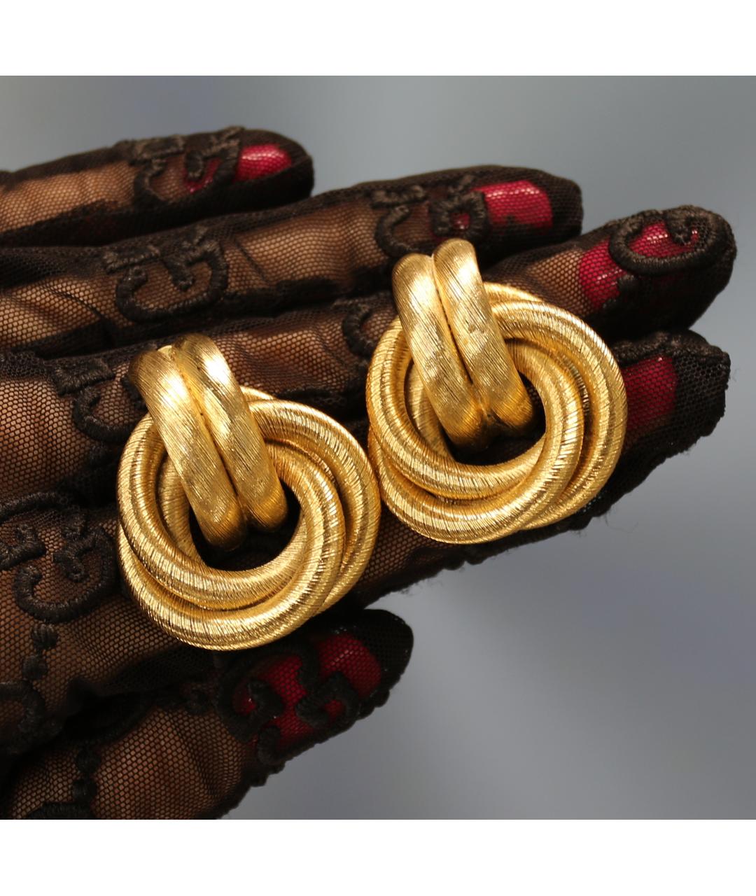 GIVENCHY Золотые позолоченные клипсы, фото 4