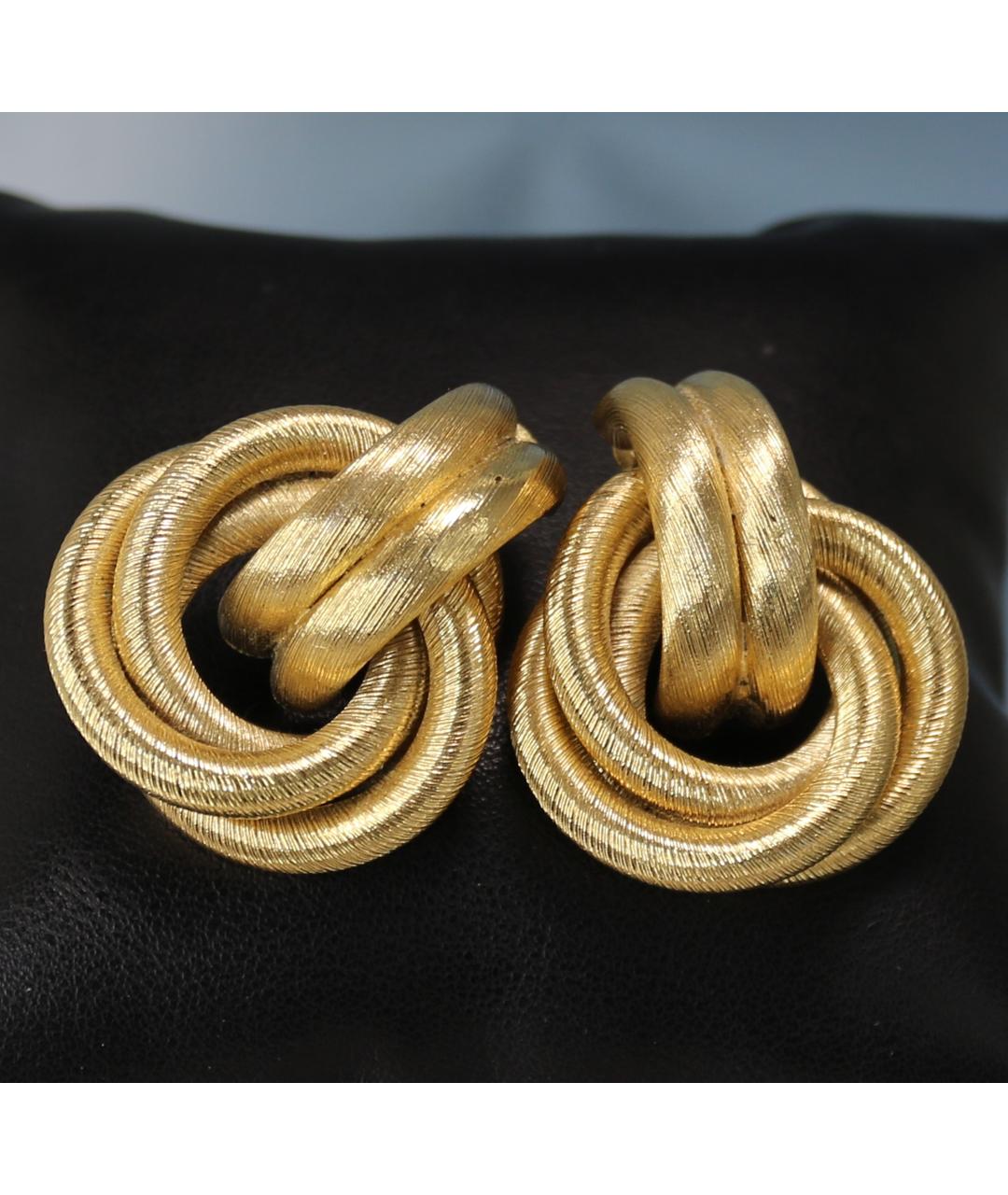 GIVENCHY Золотые позолоченные клипсы, фото 2