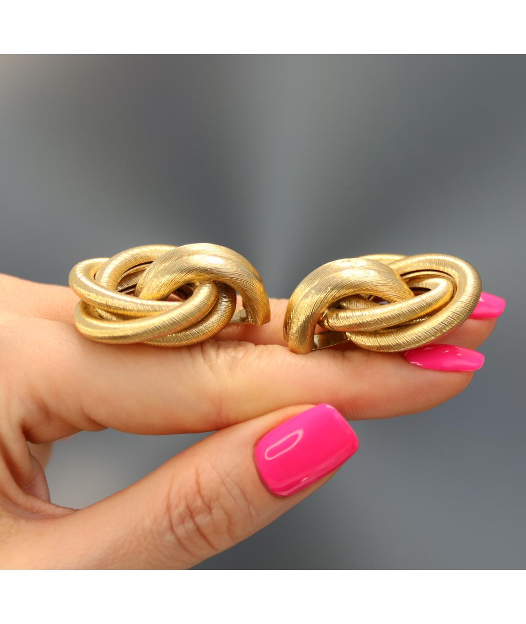 GIVENCHY Золотые позолоченные клипсы, фото 5