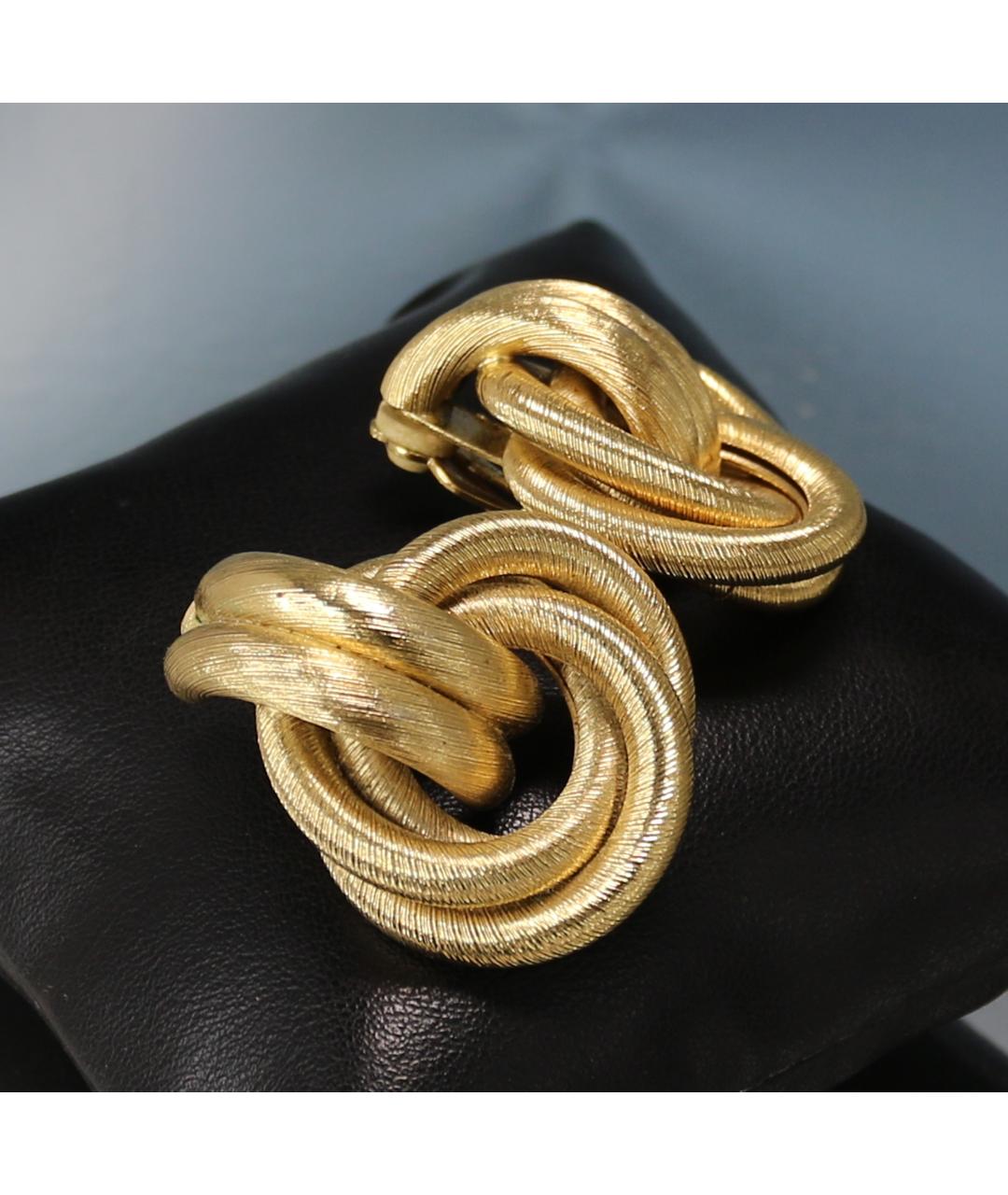 GIVENCHY Золотые позолоченные клипсы, фото 3