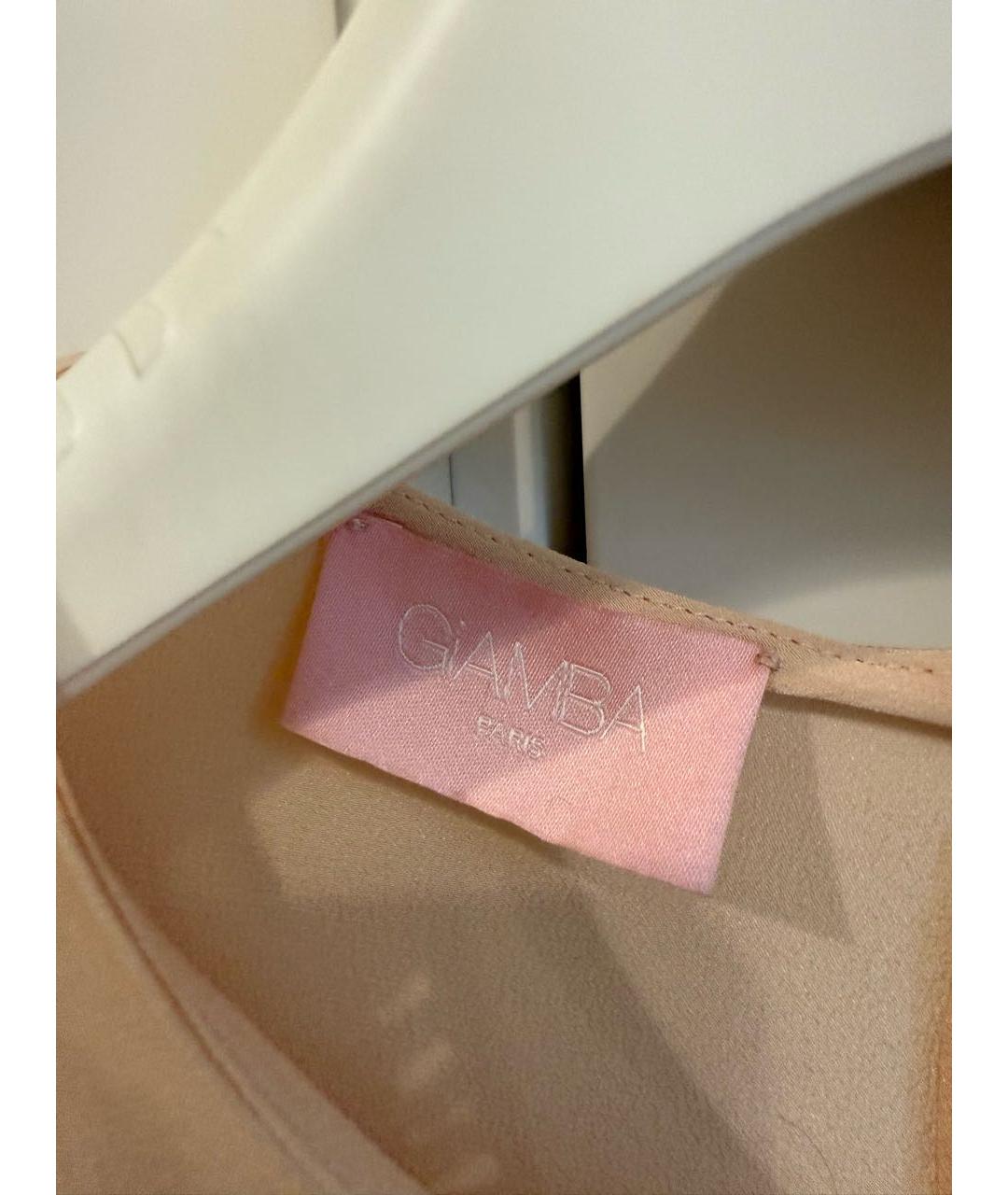 GIAMBA Розовая шелковая блузы, фото 3