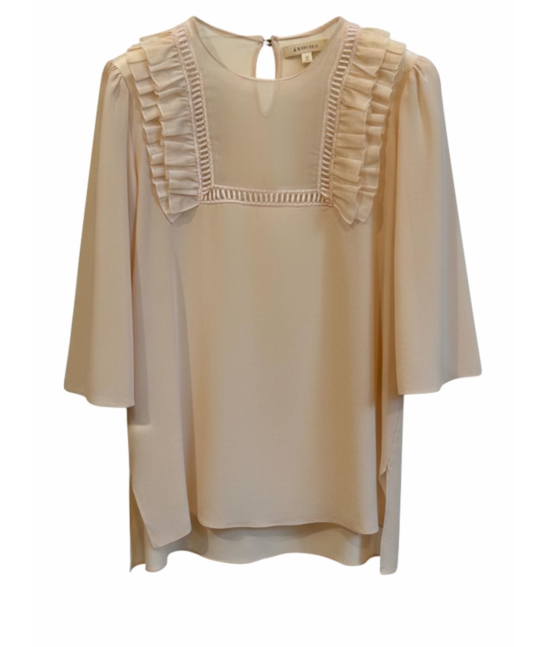 GIAMBA Розовая шелковая блузы, фото 1