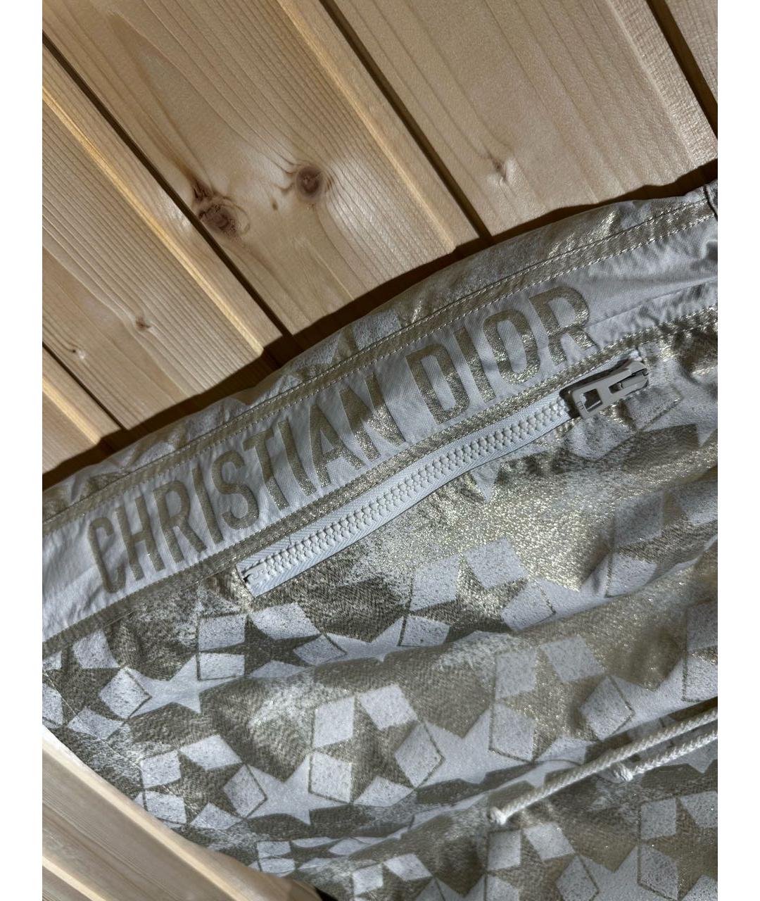 CHRISTIAN DIOR Мульти полиэстеровая юбка мини, фото 3