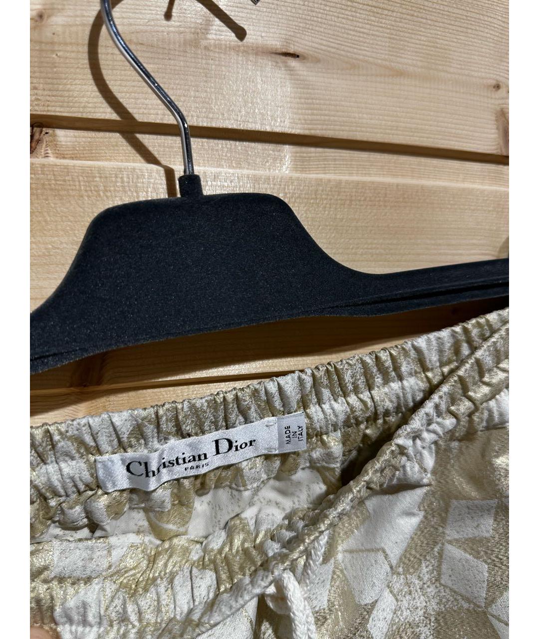CHRISTIAN DIOR Мульти полиэстеровая юбка мини, фото 4