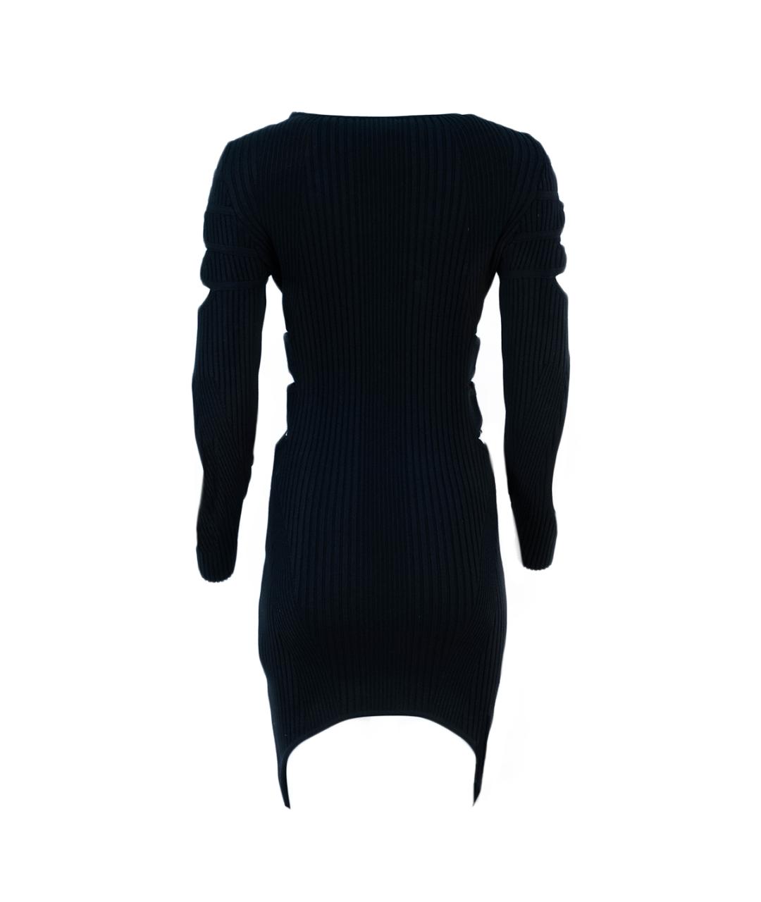 PHILIPP PLEIN Черное вискозное повседневное платье, фото 2