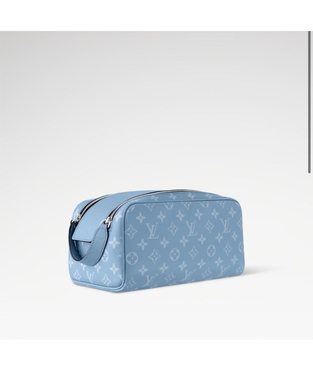 LOUIS VUITTON Голубая косметичка, фото 7