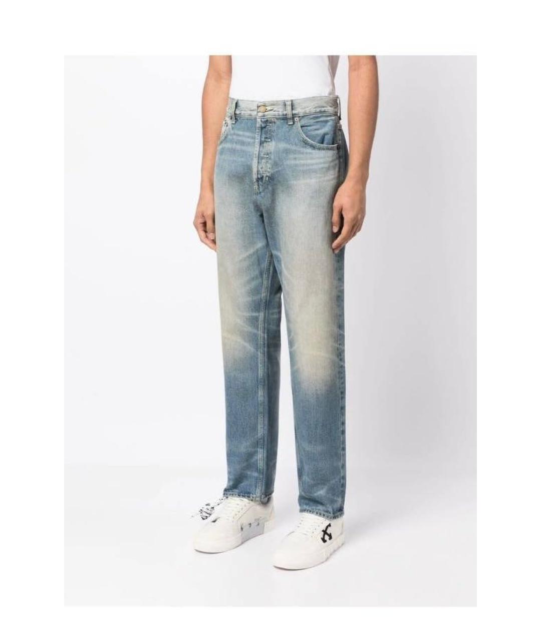 FEAR OF GOD ESSENTIALS Синие хлопковые прямые джинсы, фото 8