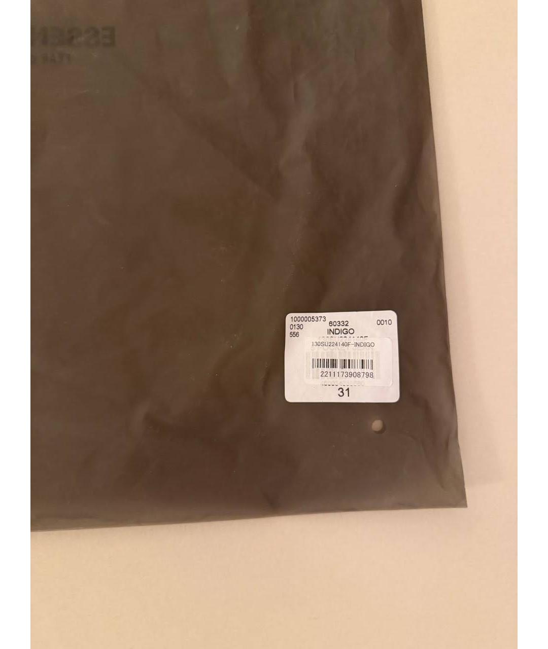 FEAR OF GOD ESSENTIALS Синие хлопковые прямые джинсы, фото 6