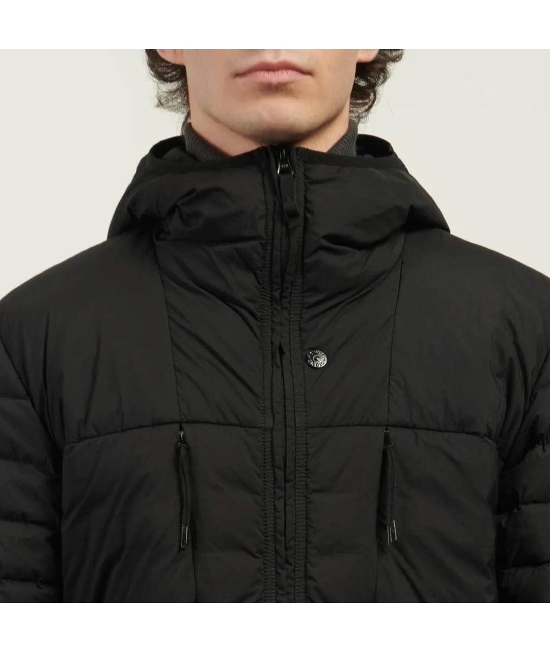 STONE ISLAND Черный полиамидовый пуховик, фото 6
