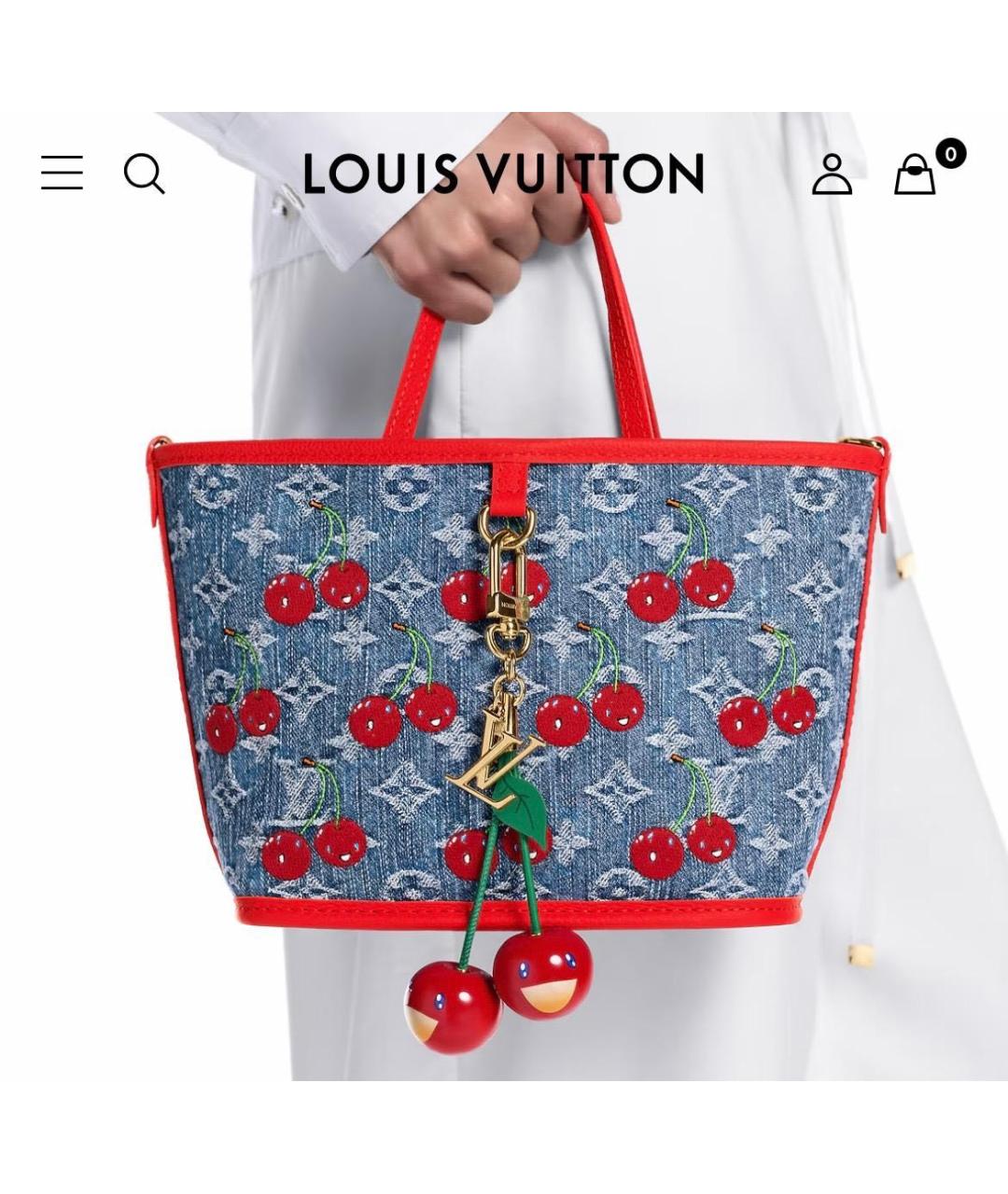 LOUIS VUITTON Красный брелок, фото 3