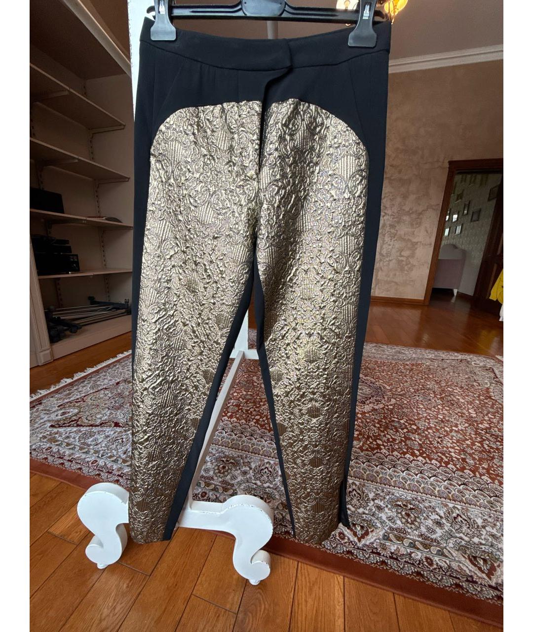 ZUHAIR MURAD Золотые прямые брюки, фото 7