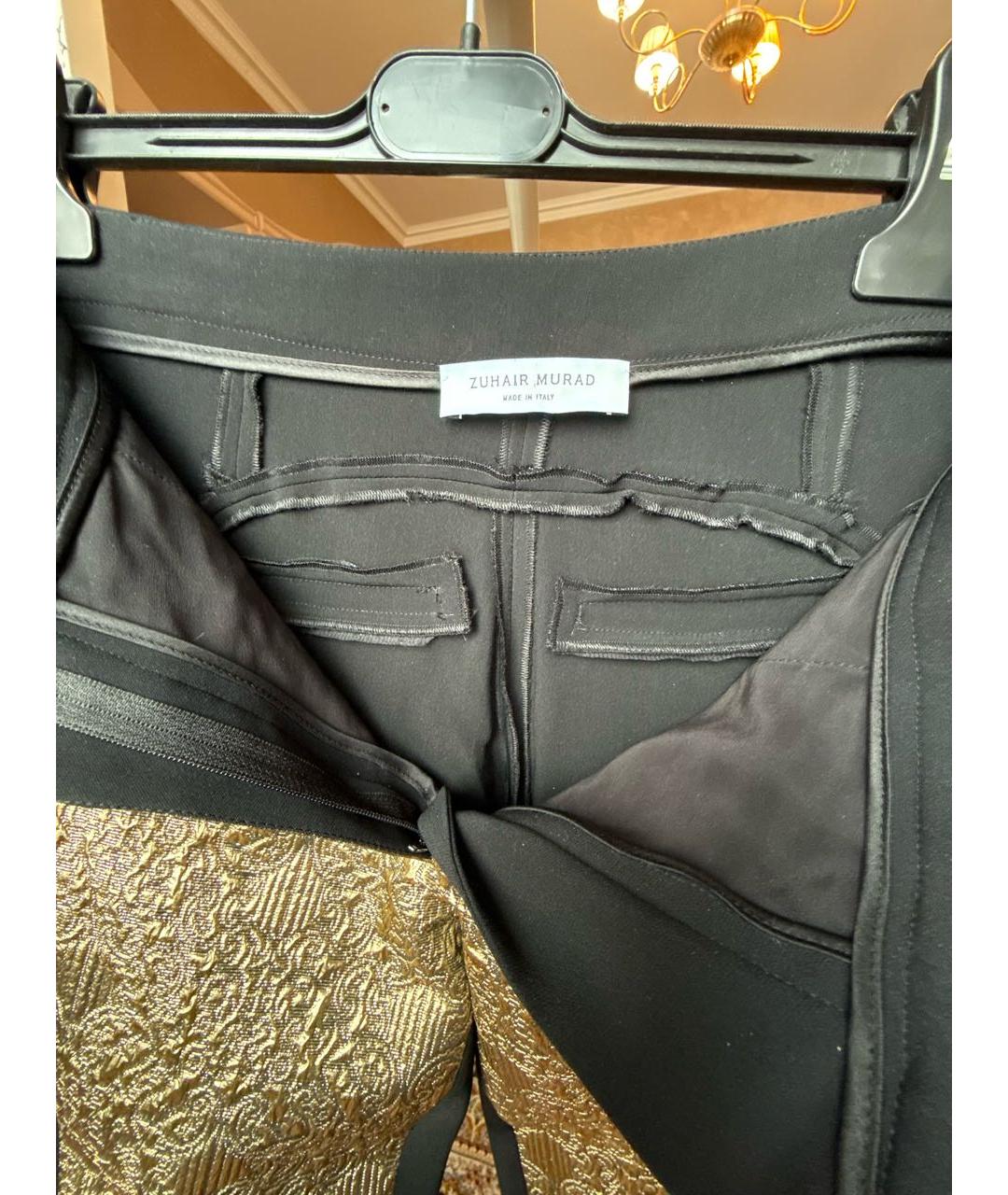 ZUHAIR MURAD Золотые прямые брюки, фото 3