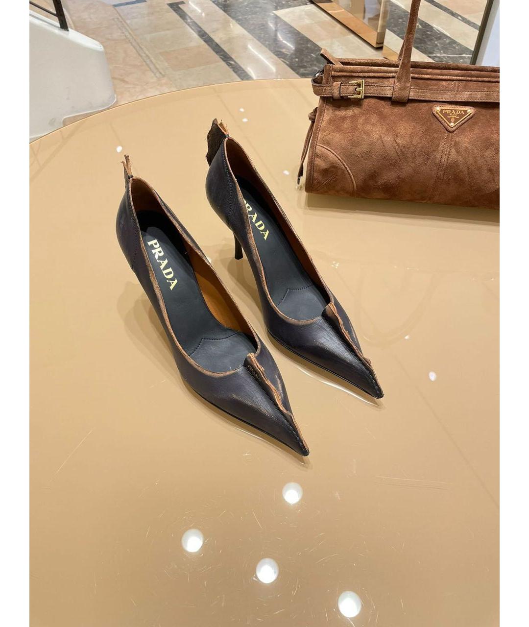 PRADA Мульти кожаные туфли, фото 7