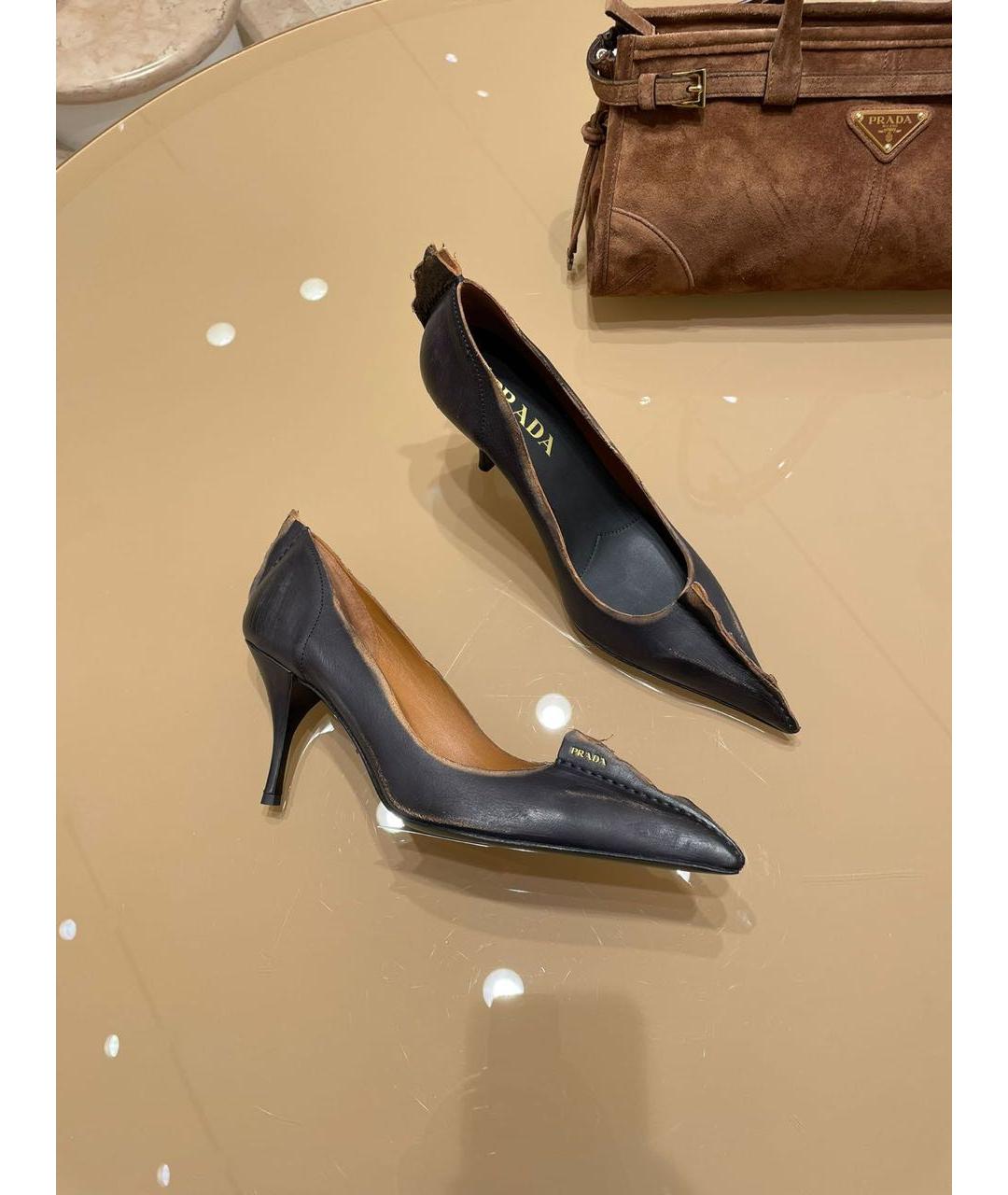 PRADA Мульти кожаные туфли, фото 6