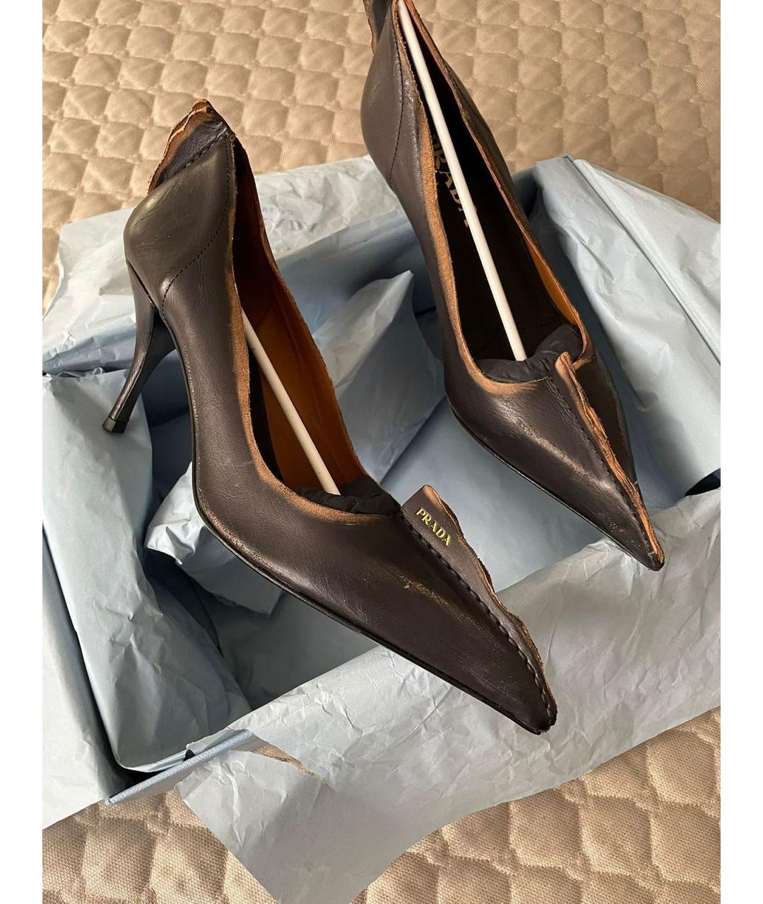 PRADA Мульти кожаные туфли, фото 5