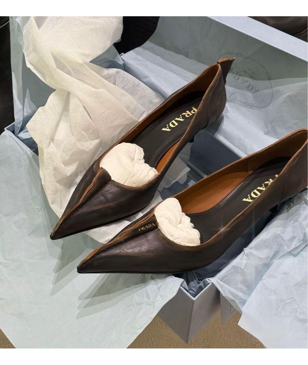 PRADA Мульти кожаные туфли, фото 4